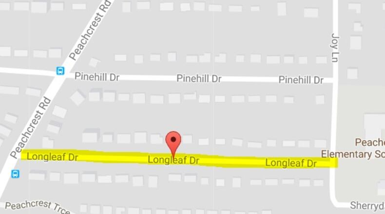 Parts of Longleaf Drive in DeKalb County will be closed Sept. 27 through Sept. 28 for filming. CONTRIBUTED