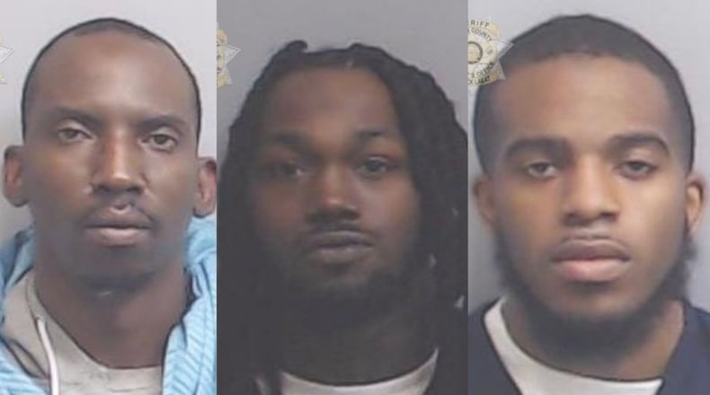 Terrance Edwards (from left), Diante Barnhill and Carlos Dill were charged with murder in separate November shootings.