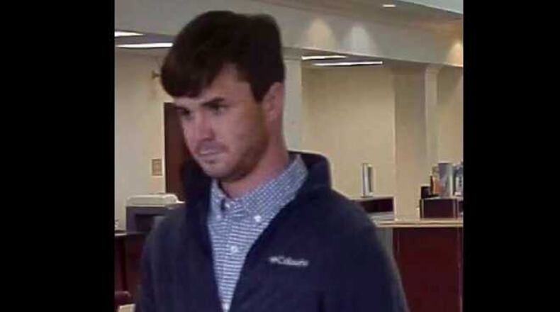 A male suspect allegedly robbed two Georgia banks in late 2016.