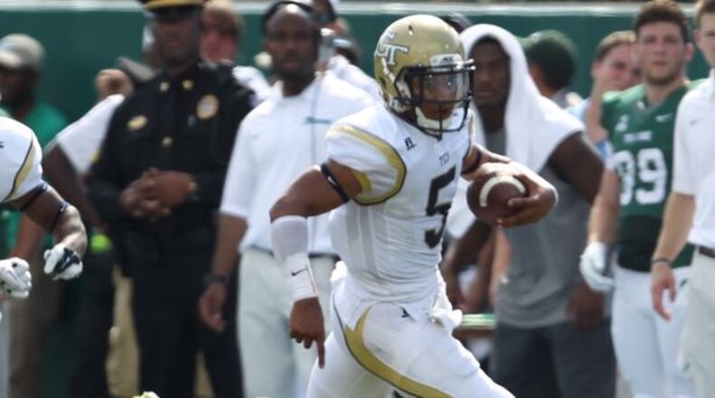 How Georgia Tech quarterback Justin Thomas helps the Yellow Jackets convert third downs will play a critical role in Saturday's game. (STEPHEN JENSEN/SPECIAL)