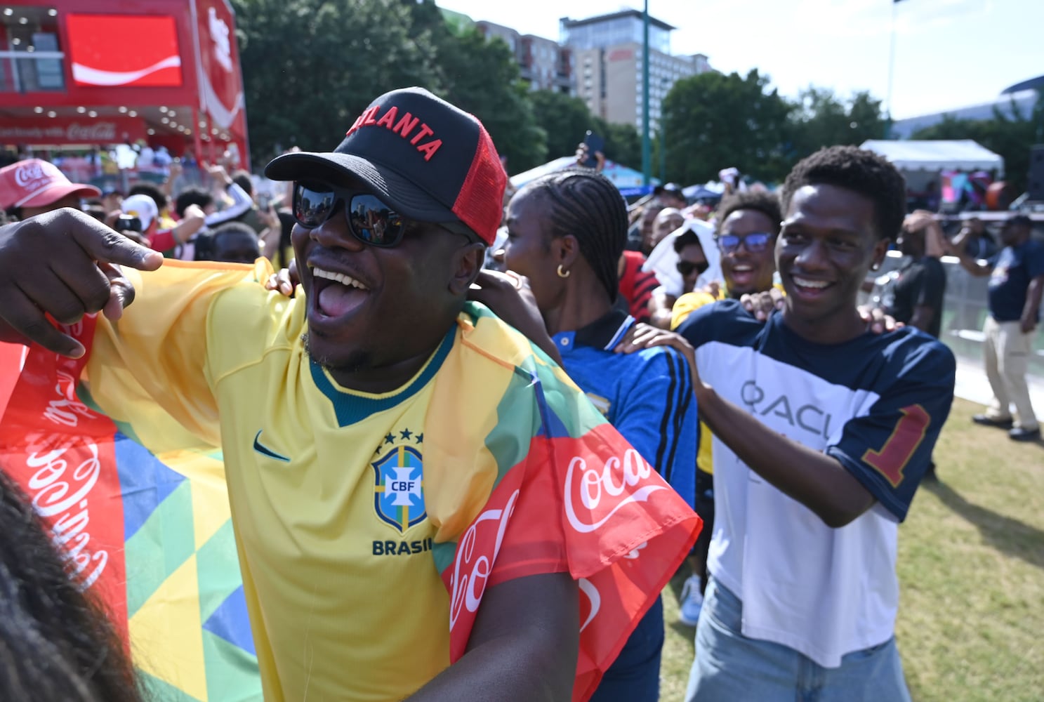 Morocco fans at FIFA Fan Fest