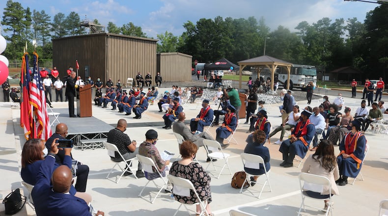 Graduation ceremonies were held for Clayton County Schools Firefighter/EMS Apprenticeship Academy.