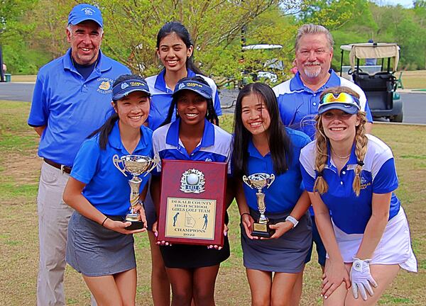 The Chamblee girls won their first DeKalb County golf championship since 2006 when the Bulldogs prevailed on April 13, 2022, at Sugar Creek Golf Course.