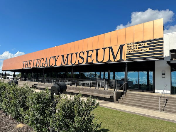 Established in 2018, the Legacy Museum in Montgomery, Ala., traces the legacy of slavery through mass incarceration of Black people in America. (Nedra Rhone/AJC 2023)