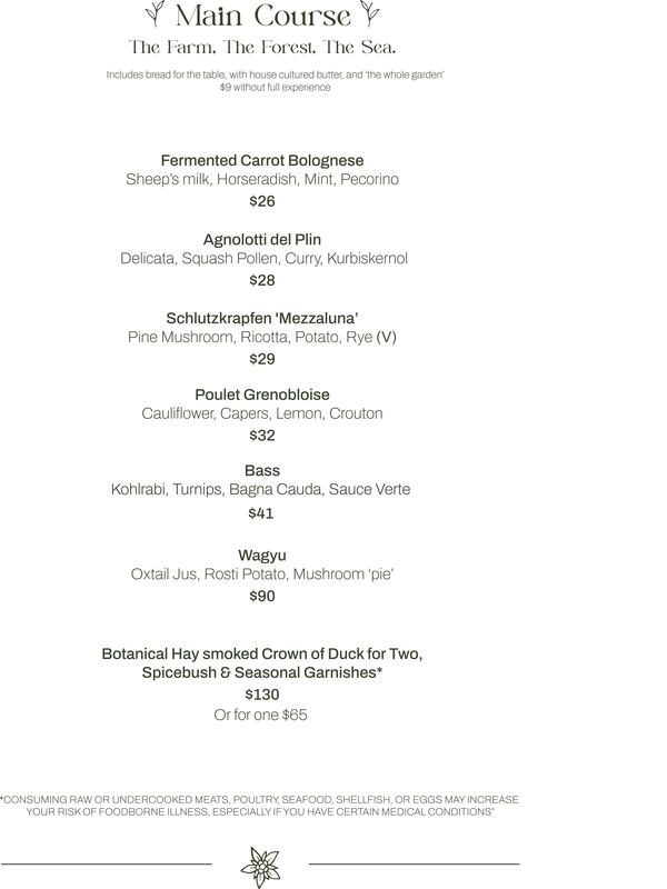 Avize menu