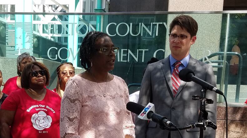 Mary Jackson, a lactation counselor with Grady Health System with 28 years of experience, is suing the state over a law requiring her to be licensed by the state. Maya T. Prabhu/maya.prabhu@ajc.com.