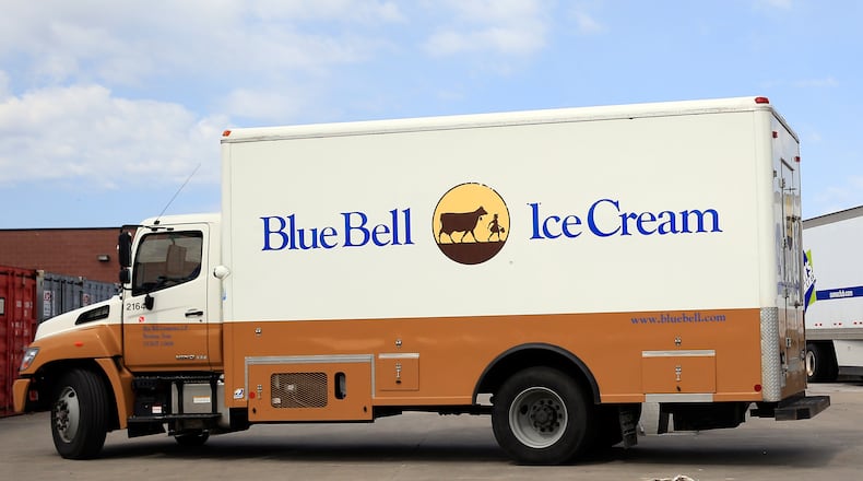 A Blue Bell Ice Cream truck is seen outside a Walmart store. Blue Bell is bringing back its Spiced Pumpkin Pecan ice cream flavor for the fall. (Photo by Jamie Squire/Getty Images)
