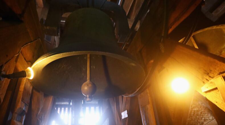 A bell, like the one pictured above, rang out at churches across the world to remember the 49 victims of the Pulse nightclub attack in Orlando, Fla. Monday marked the one year anniversary of the deadliest mass shooting in U.S. history. The bell ringing was part of the 49 Bells Project, which was started by the victim’s mothers.