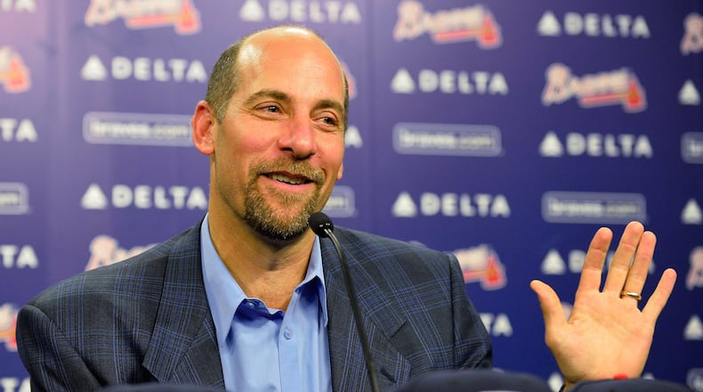 Hall of Famer John Smoltz will be an analyst in the broadcast booth for two of the team’s remaining series this season. (AJC file photo)