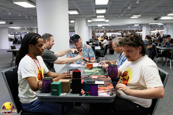 Grab a table in the giant gaming hall at AmericasMart Building 3 to play new board games, video games and more. (Courtesy of Dragon Con Photography/Dragon Con Inc.)