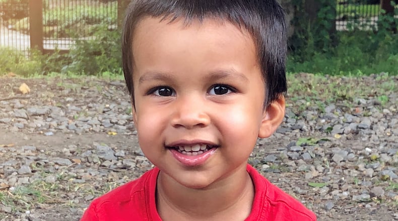 Yuvi, described by his mom, as a positive child who loved to make people smile and laugh, at the Piedmont Park farmers market where the family spent many Saturdays.
