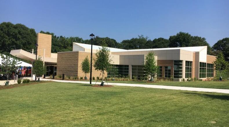 The Atlanta-Fulton Public Library System’s branch at 1463 Pryor Road S.W opened last year. Photo courtesy Fulton County