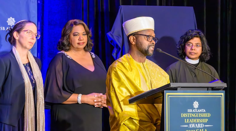 More than 400 people attended the Islamic Speakers Bureau's Distinguished Leadership Award 2023 Gala. Among the speakers was Rabbi Lydia Medwin of the Temple; Imam Adam Fofana of the Islamic Center of Middle Georgia and the Rev. Winnie Varghese, the rector at St. Luke’s Episcopal Church. Condace Pressley was the host.