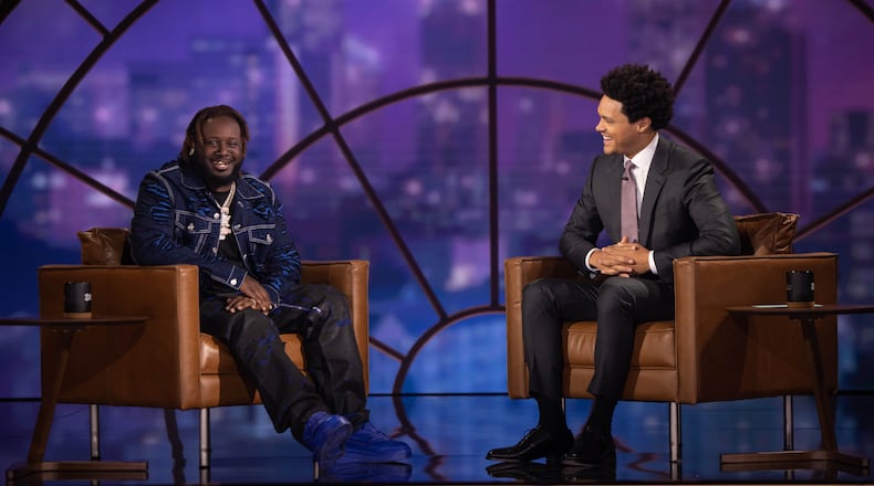T-Pain visits "The Daily Show with Trevor Noah" in Atlanta on November 1, 2022. COMEDY CENTRAL