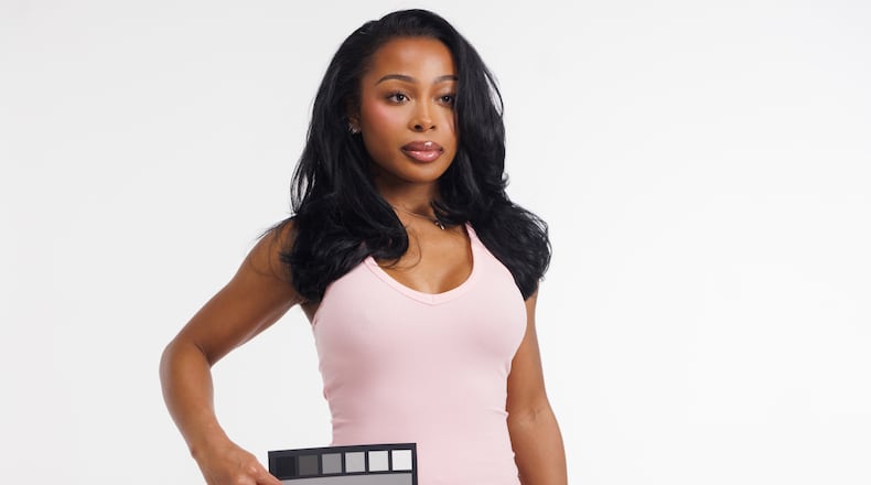 Self-made entrepreneur and influencer Jayda Cheaves poses in an unreleased outfit during a photoshoot for Waydamin's new clothing line, Friday, May 29, 2026, in Atlanta. Waydamin is Cheaves’ online fashion and lifestyle brand founded in 2021. (Estela Muñoz/AJC)