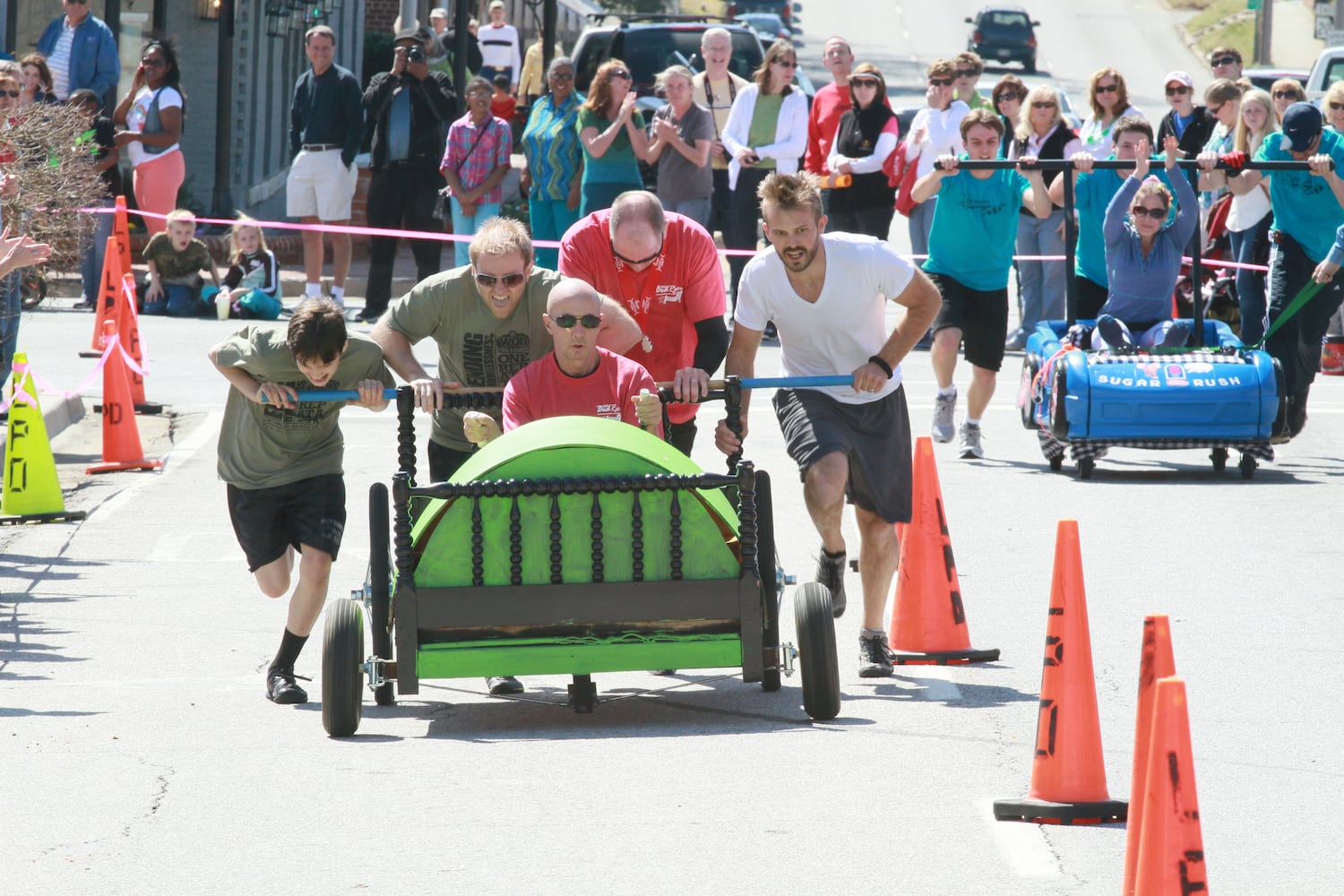 Family Promise Bed Race in Gwinnett