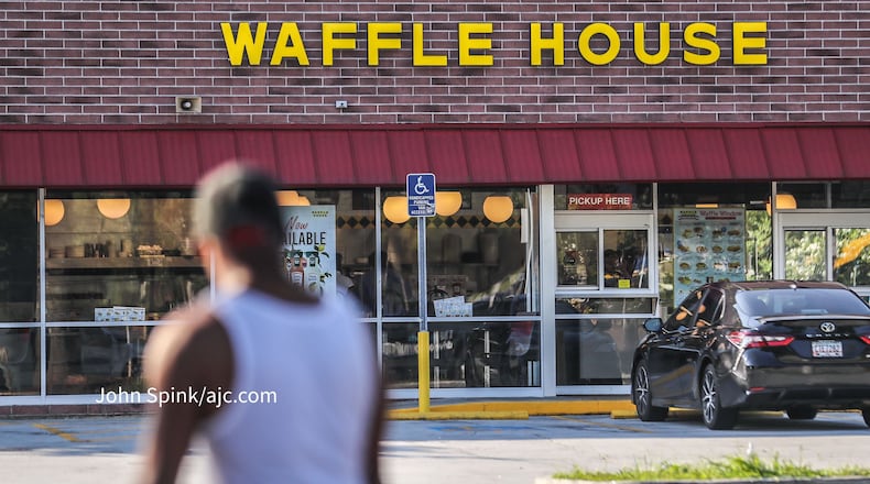Waffle House employees say they've seen too many violent incidents and they want better security. Here, a DeKalb County Waffle House, the scene of a fatal shooting in August.