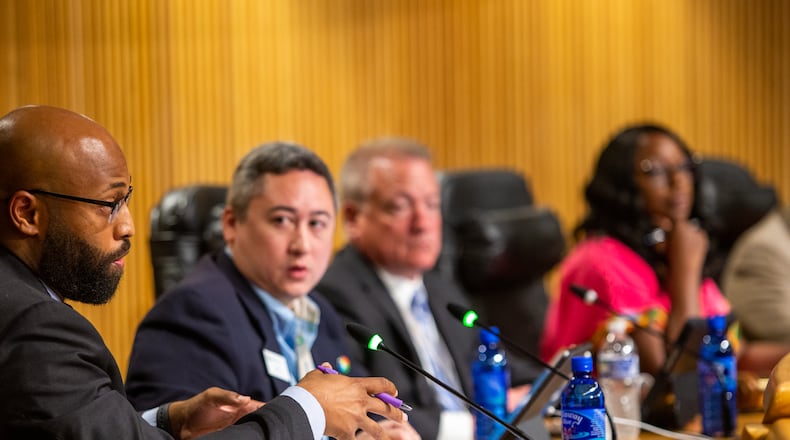 The Gwinnett County Board of Commissions have approved two road improvement projects. (Jenni Girtman for The Atlanta Journal-Constitution)