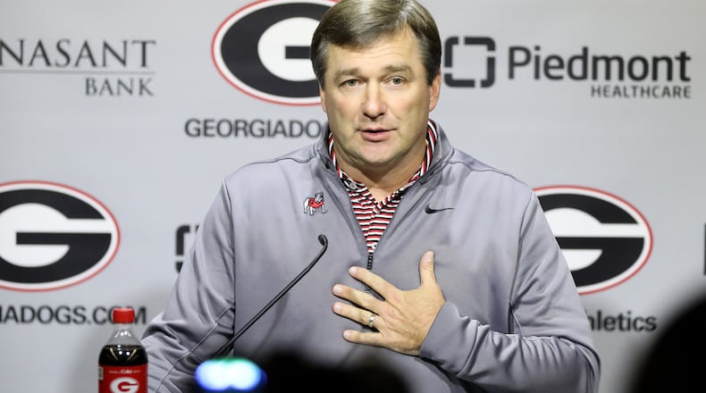 Georgia head coach Kirby Smart opened his weekly press conference in Butts-Mehre Heritage Hall with a mea culpa Monday, Nov. 18, 2019, in Athens.