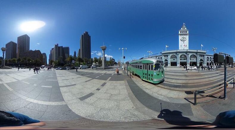 The San Francisco Ferry Building's dock was damaged Friday afternoon.