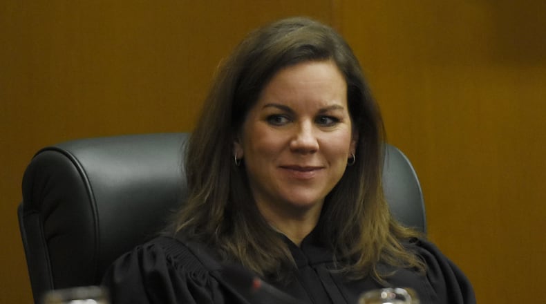 Georgia Supreme Court Justice Britt Grant won U.S. Senate confirmation Tuesday to the 11th U.S. Circuit Court of Appeals. (DAVID BARNES / DAVID.BARNES@AJC.COM)