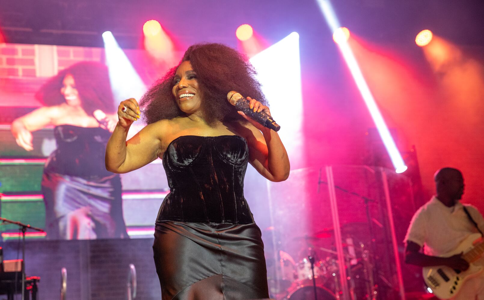 Stephanie Mills, Jeffrey Osborne and comedian Michael Colyar perform at Stockbridge Amphitheater