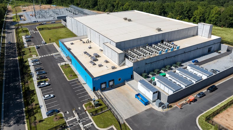 Edged Atlanta Data Center in Tilford Yard held a ribbon-cutting ceremony Aug. 21, 2024, to christen the new data storage farm.