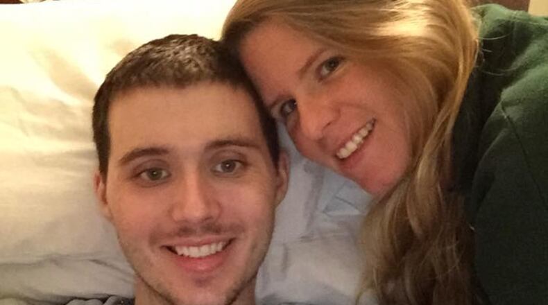 Here's a photo of Jamie Lynn and Christopher Sparkman at the time of his 39th surgery earlier this year. Next up: #49.