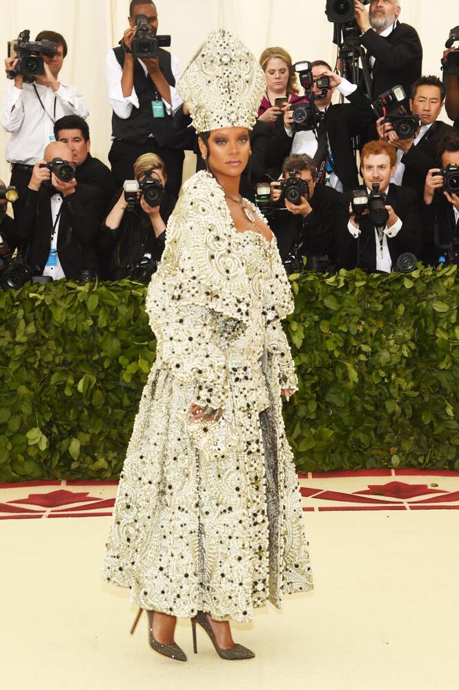 Rihanna channels the Pope at 2018 Met Gala