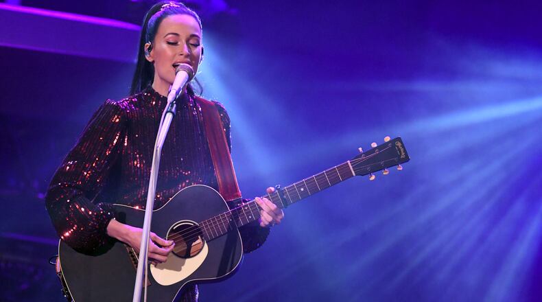 Kacey Musgraves performs at The Theatre at Ace Hotel on February 14, 2019 in Los Angeles, California. During her Feb. 26 performance at the Houston Livestock Show and Rodeo, Musgraves paid tribute to late singer Selena by covering "Como La Flor."
