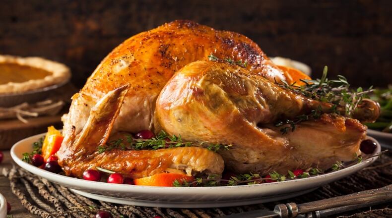 A 15-pound turkey should be enough for 10 people. If your guests prefer more breast meat, buy a larger turkey. They generally have more breast meat. (Dreamstime/TNS)