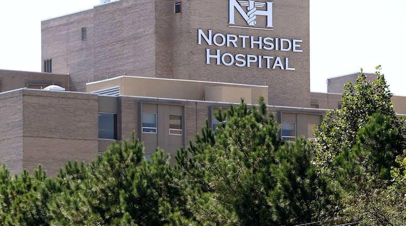October 10, 2013 - Atlanta, Ga: Northside Hospital is shown off of Peachtree Dunwoody road Thursday morning in Atlanta, Ga., October 10, 2013. JASON GETZ / JGETZ@AJC.COM
