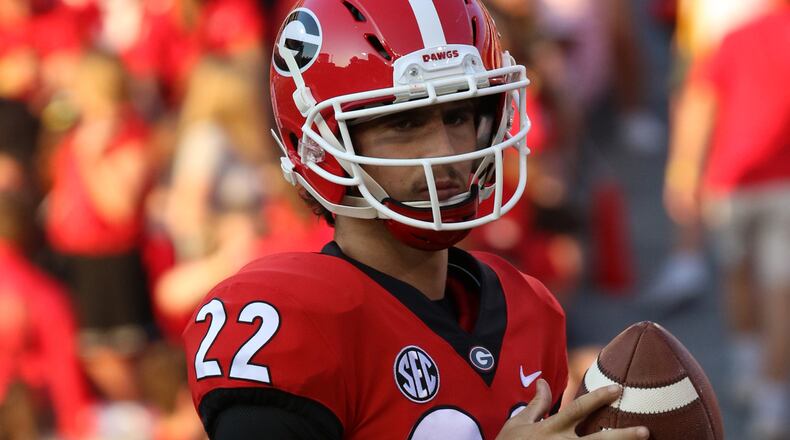 6-foot, 172-pound quarterback Stetson Bennett led Georgia's scout-team offense last season.