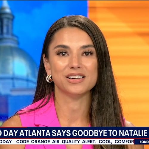 Natalie McCann says goodbye to Fox 5 after a decade, including a lengthy run on "Good Day Atlanta," on Friday, June 5, 2026. (Fox 5)