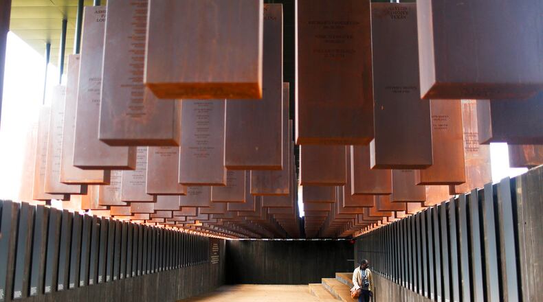 The National Memorial for Peace and Justice is a memorial to honor thousands of people killed in racist lynchings in Montgomery, Ala. The national memorial aims to teach about America's past in hope of promoting understanding and healing.  (AP Photo/Brynn Anderson)