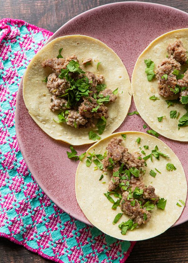 Quick Carnitas made and styled by writer Kate Itrich-Williams. (Aaliyah Man for the AJC)