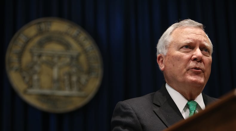 Gov. Nathan Deal. BEN GRAY / BGRAY@AJC.COM Gov. Nathan Deal/AJC file