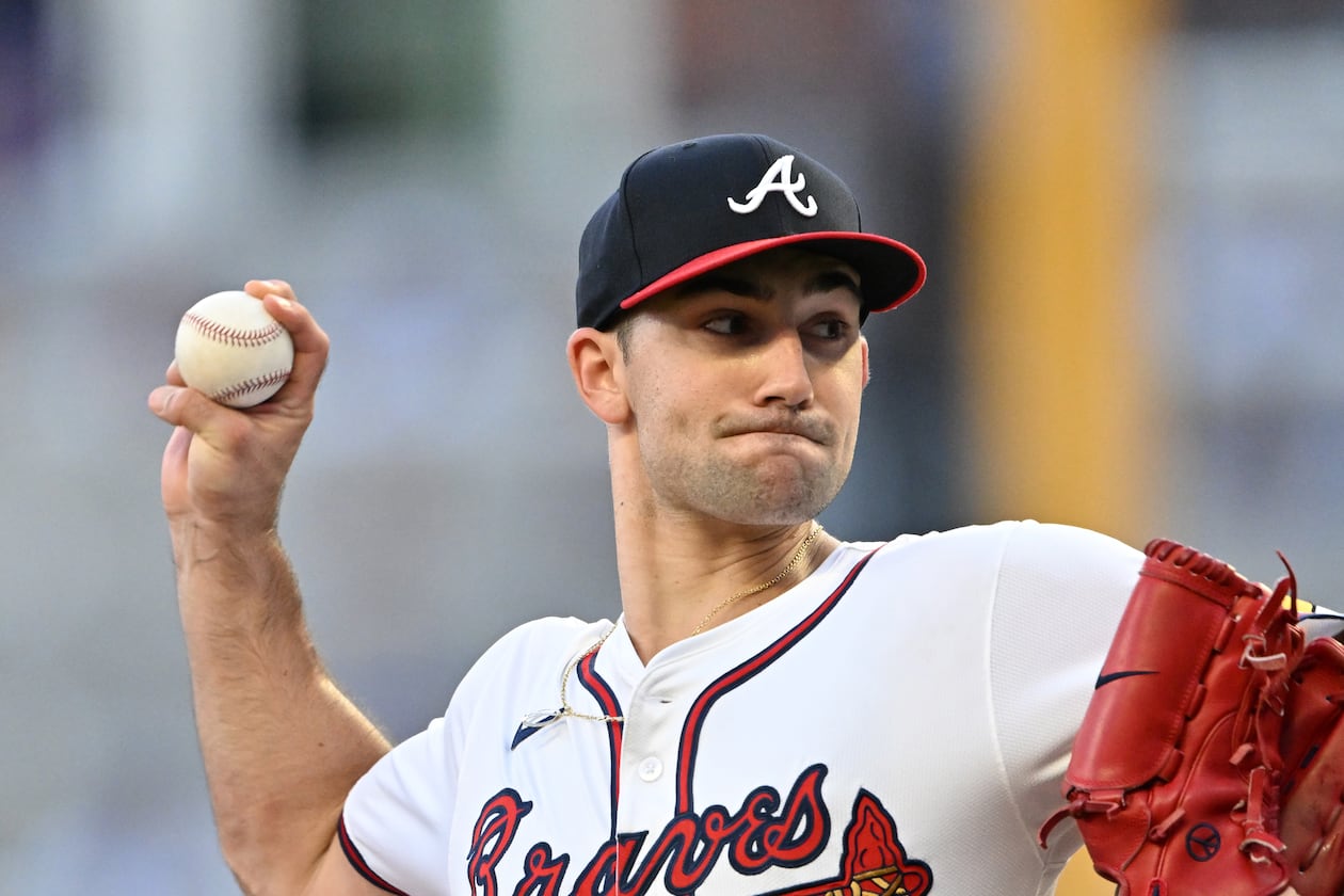Pitcher Spencer Strider will represent the Braves as nominee or the Roberto Clemente Award. (Hyosub Shin/AJC)