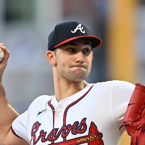 Pitcher Spencer Strider will represent the Braves as nominee or the Roberto Clemente Award. (Hyosub Shin/AJC)