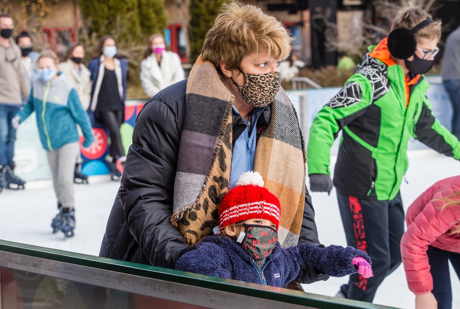 ice skating rink nears the end of the season