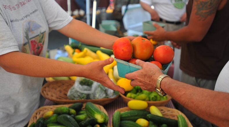 A farmers market will be held from 4 to 8 p.m. each Thursday through Sept. 28 in downtown Powder Springs next to The Book Worm Bookstore at 4451 Marietta St. AJC file photo