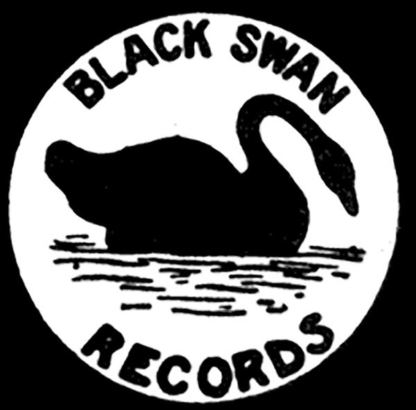 The logo for Black Swan Records, founded in 1921. Public domain