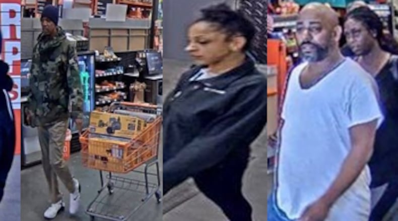 These five people are accused of burglarizing Home Depots across six metro Atlanta counties over the past few months.