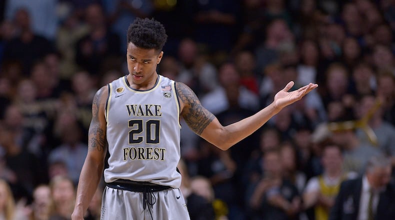 The Atlanta Hawks will select Wake Forest's John Collins with the 19th pick, according to Gary Parrish's latest mock draft for CBS. (Photo by Grant Halverson/Getty Images)