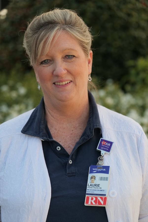 RN Laurie Pazda, Wellstar Kennestone Hospital. Courtesy of Crew Atlanta