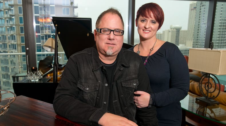 Brad and Margie Matheson in their Atlanta condo. He runs the company, Harmony International, accused of shorting California band families more than $140,000 for travel to Japan that was canceled.