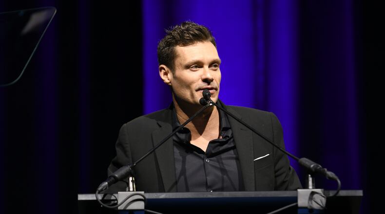 NEW YORK, NY - JANUARY 30: Ryan Seacrest presents welcome remarks at the 11th Annual Exploring the Arts Gala hosted by Tony Bennett and Susan Benedetto at The Ziegfeld Ballroom on January 30, 2018 in New York City. (Photo by Gary Gershoff/Getty Images for Exploring The Arts)