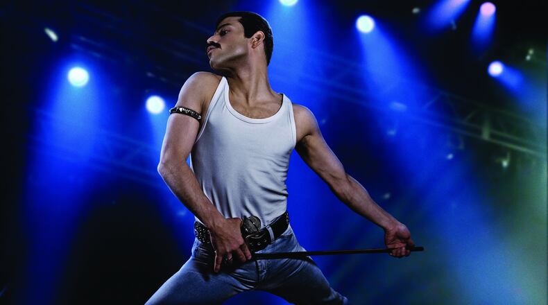 Rami Malek stars as rock icon Freddie Mercury in “Bohemian Rhapsody.” Contributed by Nick Delaney/Twentieth Century Fox/TNS