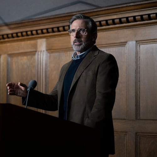 This image released by HBO shows Steve Carell in a scene from "Rooster." (HBO via AP)