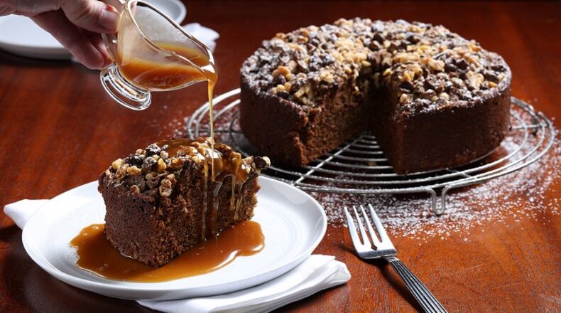 Date cake with whiskey sauce, prepared and styled by Mark Graham. (Abel Uribe/Chicago Tribune/TNS)